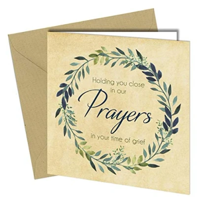Image of Sympathy Card Bereavement Condolence Sorry For Loss Mourning Prayers #1489