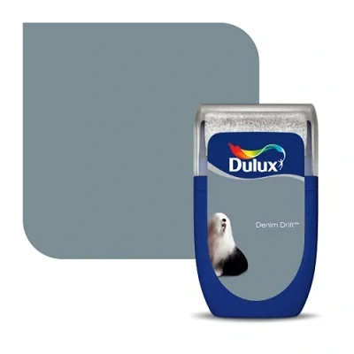 Image of Dulux Walls &amp; Ceilings Tester Paint, Denim Drift, 30 ml