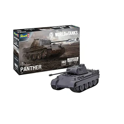 Image of Revell World of Tanks, Coloured 03509 Panther Ausf. D 1:72 Scale Plastic Model kit