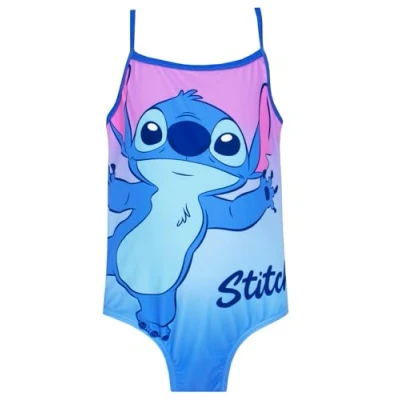 Image of Disney Lilo and Stitch Swimming Costume One Piece Girls Swimsuit for Official Merchandise Blue 12 13 Years