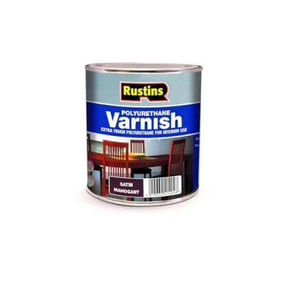 Image of Rustins POSM1000 Polyurethane Varnish Mahogany Satin 1l