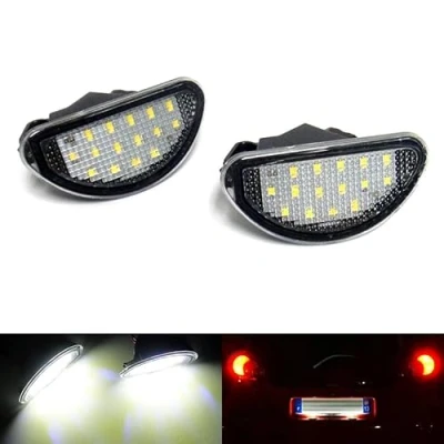 Image of RZG 2x LED Licence Number Plate Light White Canbus For 2005 2014 Aygo MK I