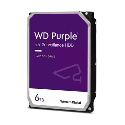 Image of WD Purple 6TB Surveillance 3.5&quot; Internal Hard Drive, AllFrame Technology, 180BT/yr, 256MB Cache, 3 Year Warranty