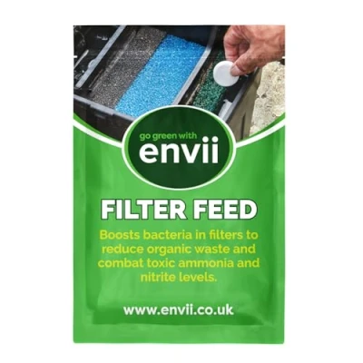 Image of envii Filter Feed Pond Starter Bacteria Treatment, Boosts Beneficial Activity, Safe for All Fish &amp; Wildlife Treats 20,000 Litres