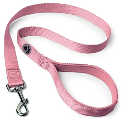 Image of iGadgitz Home U7158 Padded Dog Lead, Handle Leash Pink 180cm (1.8m) 6ft