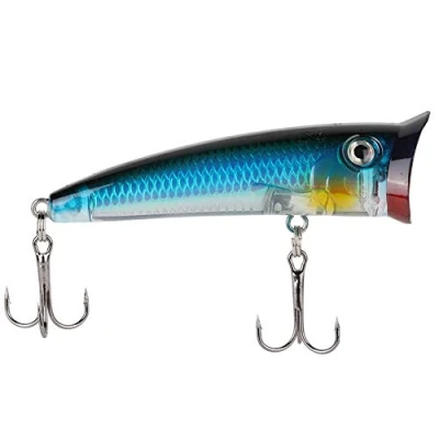 Image of 2Pcs Fishing Lures Popper Lure Artificial Hard Bait Plastic Floating Fish Like replacement for Saltwater and Freshwater,7cm(5#)