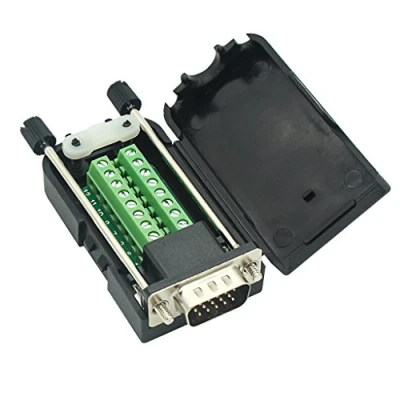 Image of DB15Adapter D SUB DB15 VGA Male 3Row 15Pin to Terminal Breakout Board Connectors with case