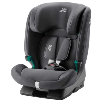Image of BRITAX RÖMER Car Seat EVOLVAFIX, with ISOFIX, Child from 76 to 150 cm (i Size), 15 Months 12 Years, Midnight Grey