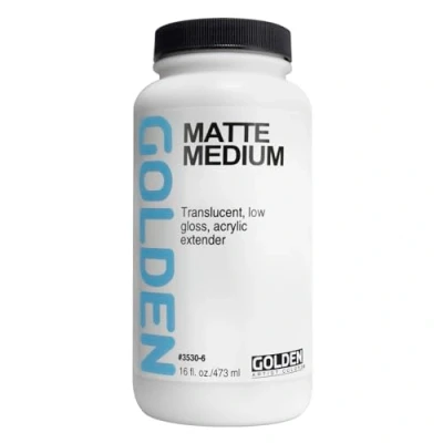 Image of Golden Acrylic Medium, Fluid Matte 16 Oz