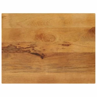 Image of vidaXL Table Top Replacement Dining Rectangular Solid Wood Mango Rustic Charm for Home &amp; Commercial Spaces 70x50x2.5 cm