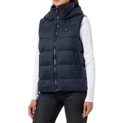 Image of Tommy Hilfiger Casual VEST Waistcoat, Women&#039;s, Size: Small, Desert sky