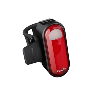 Image of Fenix BC05R v2.0, Rechargeable Rear Bike Light 15 Lumens 50m 120 Hrs Max Constant and Flash Modes USB C Charging Body Clip for Running, Hiking Walking use 180 Wide Angle IP66
