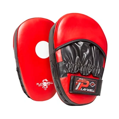 Image of Playwell Martial Arts Traditional Straight Vinyl Focus Pads PAIR
