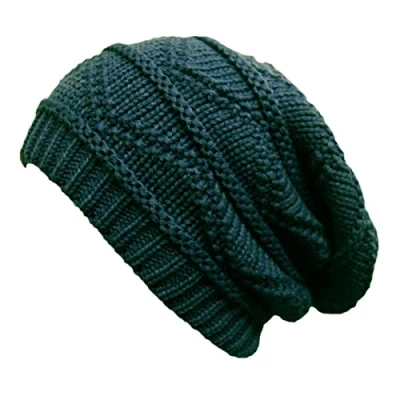 Image of TOSKATOK Ladies Knit Slouch Winter Hat/Beanie Teal