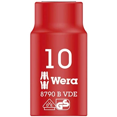Image of Wera 8790 B Zyklop VDE 3/8&quot; Drive Socket, 10 x 46 mm, 05004954001