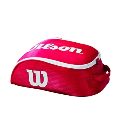Image of Wilson Shoe Bag, Tour IV, Unisex, Red/White, for 1 Pair of Shoes, WRZ847887