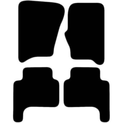 Image of Carsio Carpet Car Mats For Land Rover Range Sport 2005 2008 Tailored Fit Floor Mat Set Complete Accessory Black Custom Fitted All Weather, Anti Slip Backing &amp; Grey Trim
