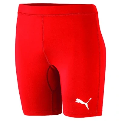 Image of Puma Kids Liga Baselayer Shorttight Jr Trousers, Red, 164