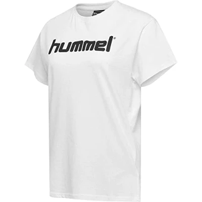 Image of hummel Women&#039;s HMLGO Cotton Logo T Shirts, White, XS