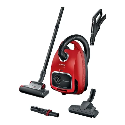 Image of Bosch BGL6PETGB ProAnima 700W 4L Capacity Bagged Cylinger Vacuum Cleaner Red