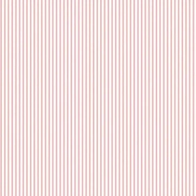 Image of Galerie G67930 Miniatures 2 Double Stripe Design Wallpaper, Pink/White, 10m x 53cm