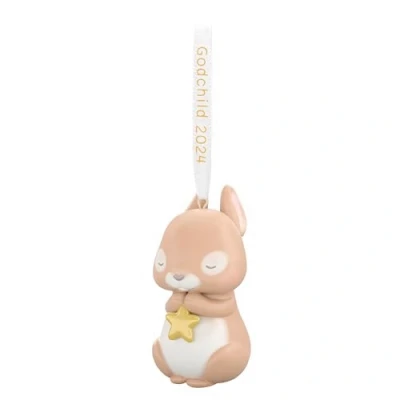 Image of Hallmark Keepsake Christmas Ornament 2024, Godchild Bunny Porcelain, Family Gifts