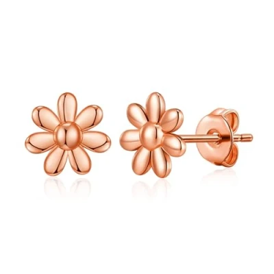 Image of Philip Jones Rose Gold Plated Daisy Earrings
