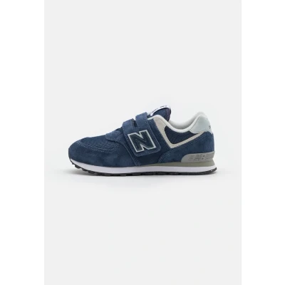 Image of New Balance 574 Unisex Trainers for kids, Size: 11K, Navy Leather and textile