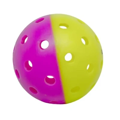 Image of Gamma Two Tone Training Pickleball Balls, High Visibility Outdoor Pickleballs, Ideal for All Levels of Play, Green/Purple 6 Bag
