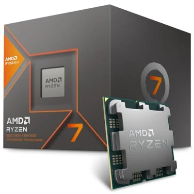 Image of AMD Ryzensets 7 8700G processor (integrated Radeon Graphics,Ryzensets AI, 8 cores/16 threads, 65W TDP, AM5 Socket, Cache 24MB, up to 5,1Ghz max booth, with wraith stealth cooler)