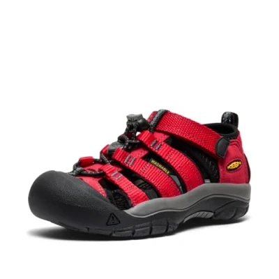 Image of Keen Newport H2 Unisex Walking sandals for kids, Size: 7k, Ribbon red/gargoyle Textile