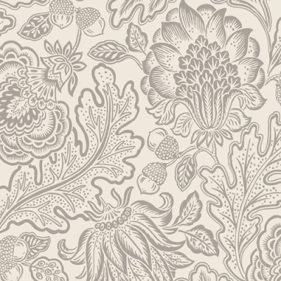 Image of Belgravia Fernhurst Floral Trail Wallpaper Flowery with Metallic Detailing Modern for Living Room, Bedroom, Hallway Decorative Luxury Silver