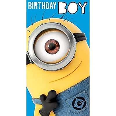 Image of Despicable Me &quot;Awesome Time&quot; Boy Birthday Card