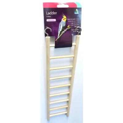 Image of Mayfield Wooden Bird Ladder 9 Step Cage Toy