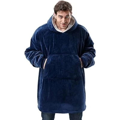 Image of CASKIE Oversized Hoodie Sweatshirt Blanket, TV Super Soft Warm Comfortable Blanket Hoodie, Cozy Novelty Hoodies, One Size Fits All, for Men Women Teenagers