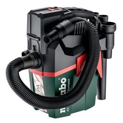 Image of metabo Akkusauger TV00 18 PC Compact (602029850) Cordless Vacuum Cleaner 18V with manual cleaning and HEPA filter in Cardboard box, Green, 1400 W, 35 liters