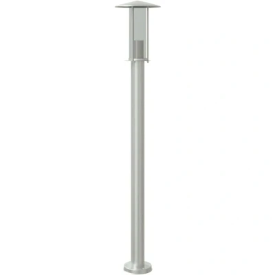 Image of vidaXL Outdoor Floor Lamp Silver 100 cm Stainless Steel