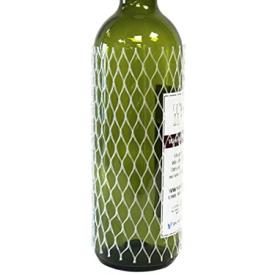 Image of Wine &amp; Champagne Bottle Protector Sleeves Mesh Net Polyethylene Set of 10