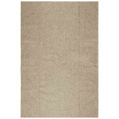 Image of vidaXL Rug ZIZUR Beige 160x230 cm Jute Look Indoor and Outdoor