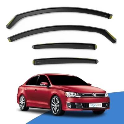 Image of Edgevisors Wind Deflectors Set Fits: VW Jetta MK6 2011 2018 4 Door Saloon 4pc