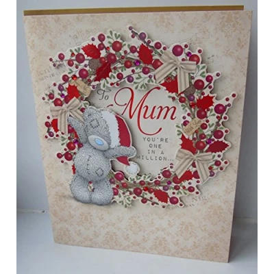 Image of To Mum You&#039;re One in a Million Me You Christmas Card