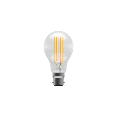 Image of GLS Clear Dimmable LED Filament Bulb B22 6W Bell Lighting Aztex