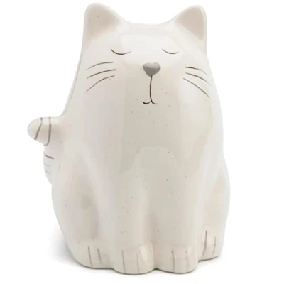 Image of Mousehouse Gifts Adorable Yoga Cat Money Box/Piggy Bank for girls/boys/kids (Sitting Cat)