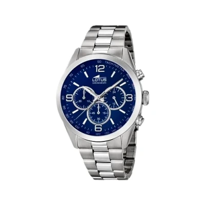 Image of Lotus Watches Mens Chronograph Quartz Watch with Stainless Steel Strap 18152/4