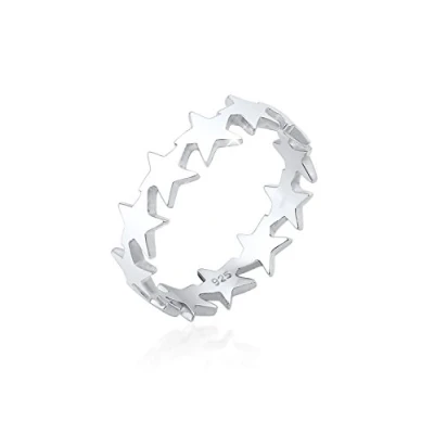 Image of Elli Ring Star Astro Trend 925 Sterling Silver