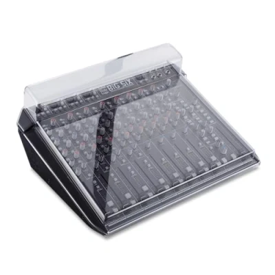 Image of Decksaver Cover for Solid State Logic BiG SiX Super Durable Polycarbonate Protective lid in Smoked Clear Colour, Made The UK Engineers’ Choice Unbeatable Protection