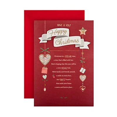 Image of Hallmark Christmas Card Classic Design with Heartfelt Verse