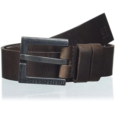 Image of G STAR RAW Men&#039;s Duko Belt Accessories, Brown (dk brown/black metal D04164 3127 8127), 95