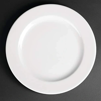 Image of Royal Porcelain Classic White Wide Rim Plates 260mm (12 pack)
