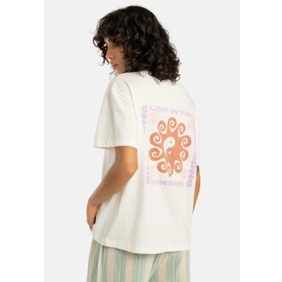 Image of Billabong Short Sleeved T Shirt Sunshine Living Young Womens White L
